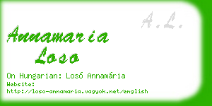annamaria loso business card