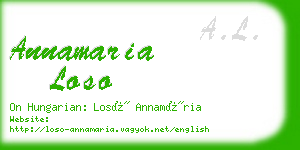 annamaria loso business card